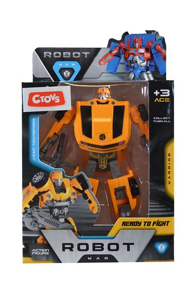 CToys روبوت Ctoy باللون البرتقالي - سلسلة سيارات قابلة للتحويل 2