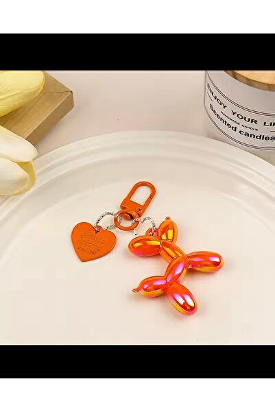 ODORLA Balloon Dog Patterned Keychain Auto Mirror Ornament