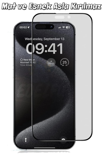 ZETT iphone 15 Pro Uyumlu Seramik Nano Kırılmaz Ekran Koruyucu - Anti Static ...