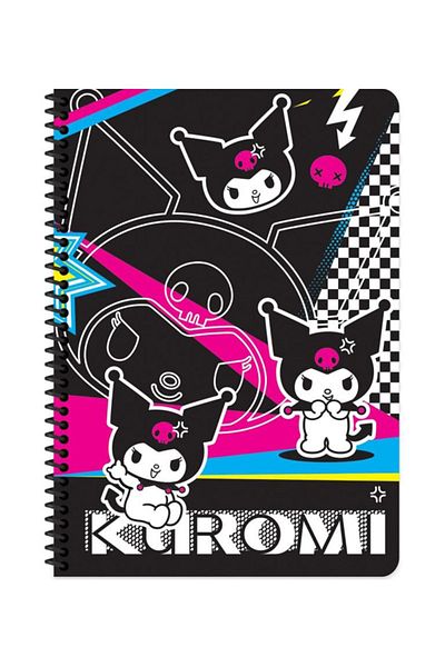KESKİN COLOR Kuromi A4 80 Sheets Cardboard Cover - Notebook Set of 2