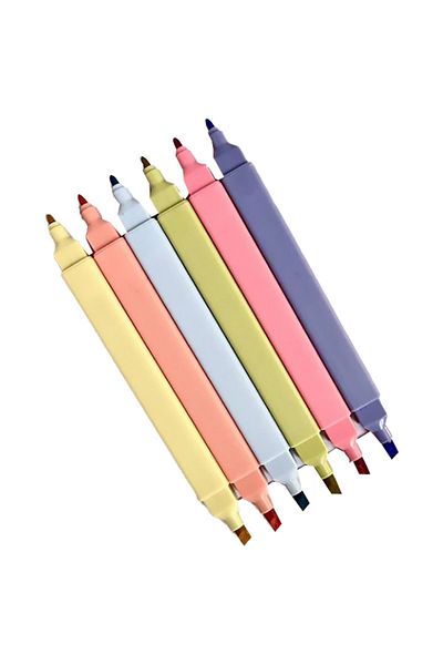 Kuki Double Ended Highlighter 6 Colors WD-0057A