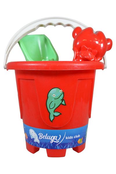 Temel Red Children's Toy Bucket Set
