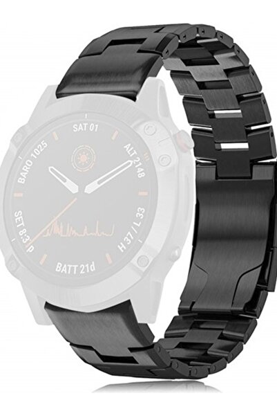 Markacase garmin fenix 6 -6 pro (22mm) Titanyum Alaşımlı Kordon