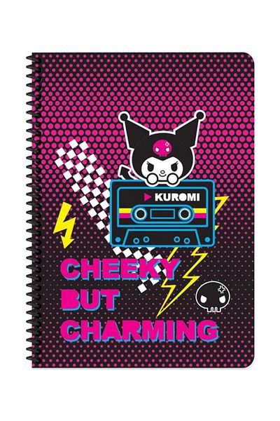 KESKİN COLOR Kuromi A4 80 Sheets Cardboard - Sharp Color Notebook Set of 2 1