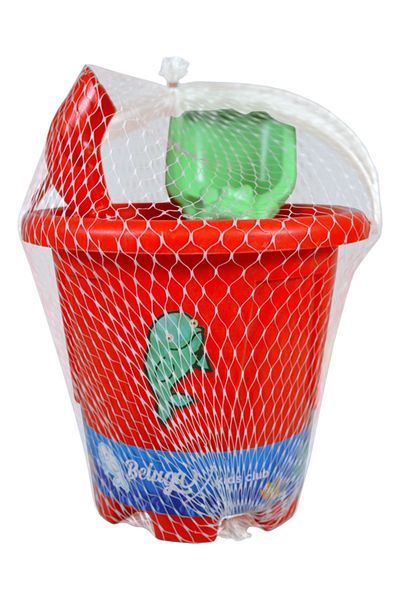 Temel Red Children's Toy Bucket Set
