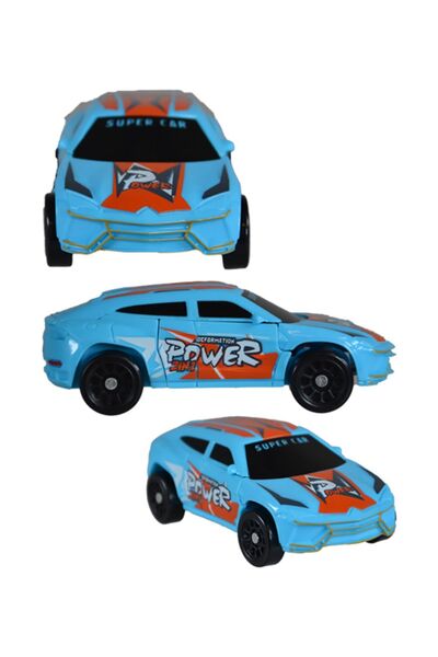 CToys Ctoy Robota Dönüşebilen Araba Mavi Gri