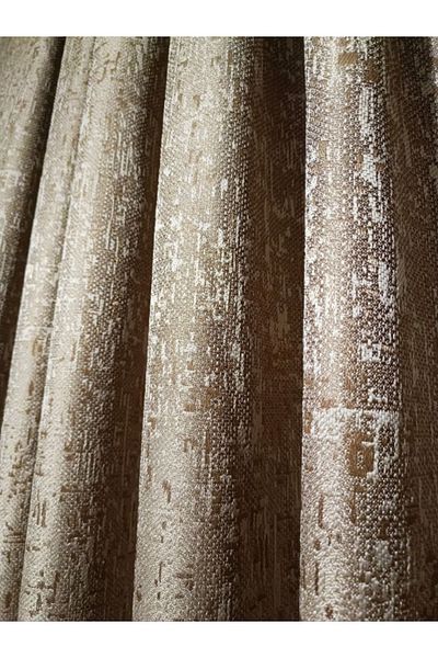 MebelPort Curtain Perla Motifat Fond Jacquard Cortina - Aripă simplă, pliată îngust (1 x 3)