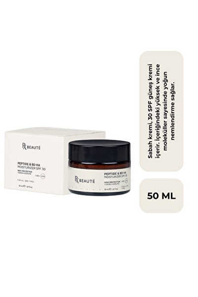 RX Beaute كريم ترطيب مكثف للحماية من الشمس - الببتيد و8D Ha Moisturizer Spf30