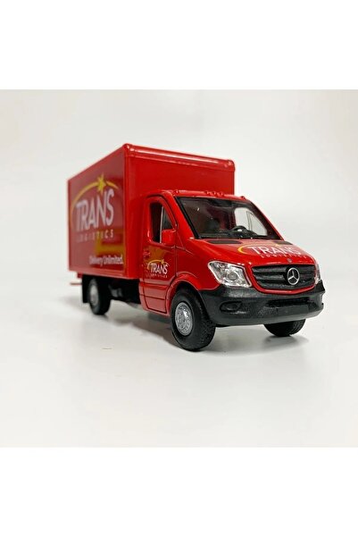 Shem Mercedes Benz Sprinter Cargo Box 1:36 Ölçek Metal Die Cast Araba