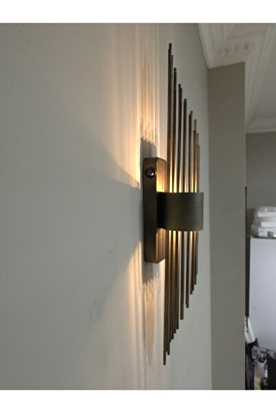 WiseHome Pilli Duvar Aplik, Pilli Duvar Aplik Aydınlatma eskitme Led Duvar Lambası WH-1085