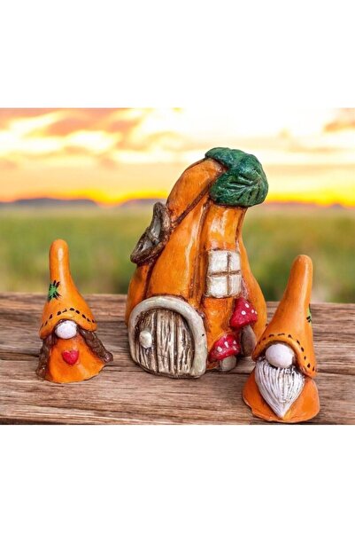 evdeki atölyem 3’lü Gnome set biblo