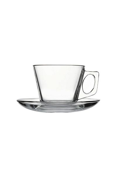 Paşabahçe Vela Teacup with Saucer 6 Pieces Fma06013