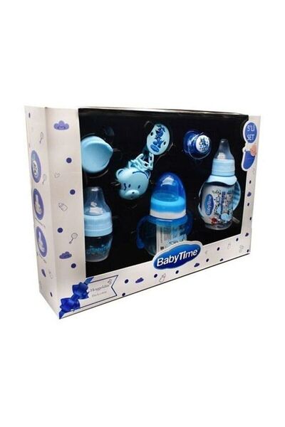 Babytime Baby Time Bt206 Yenidoğan 5’li Biberon Ve Emzik Seti - Mavi