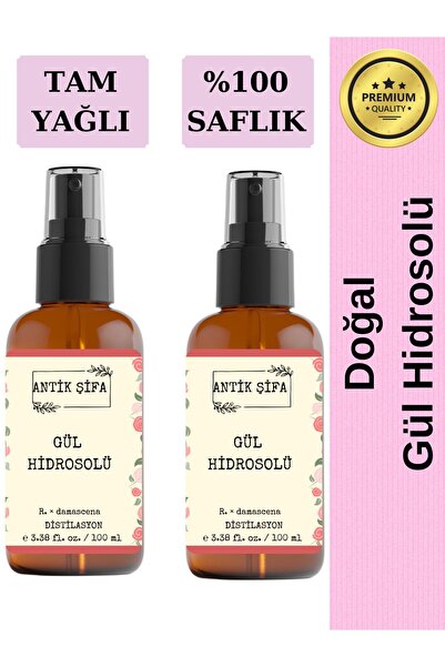 Antik Şifa Gül Suyu 200ml- (YAĞI ALINMAMIŞ) Saf Tam Yağlı Gül Hidrosolü (2 X ...