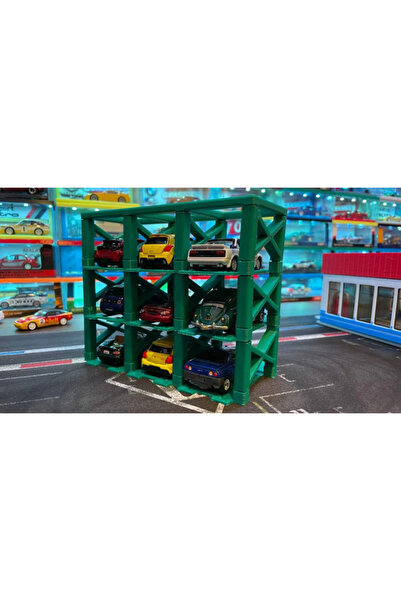 MSD DESİGN 1/64 Ölçekli Arabalar için Araba Asansörleri 9 ADET KAPASİTELİ (ARAÇLAR SETE DAHİL DEĞİLDİR)