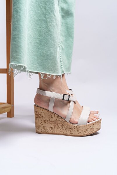 Riccon Iyhemelle Women's Heeled Sandals0012644 Beige