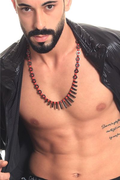 LABALABA Men's Natural Stone Handmade Design Necklace