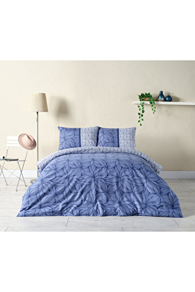 Doqu Home Постільна комплект Palmera Ranforce - Односпальний King Size, Синій