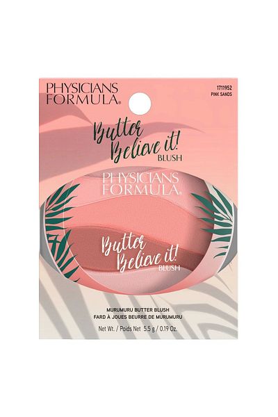 Physicians Formula Butter Brronzer Blush Pink Sands Blush Makeup Powder,creamy Nourishing Murumuru Pink Colored Blush