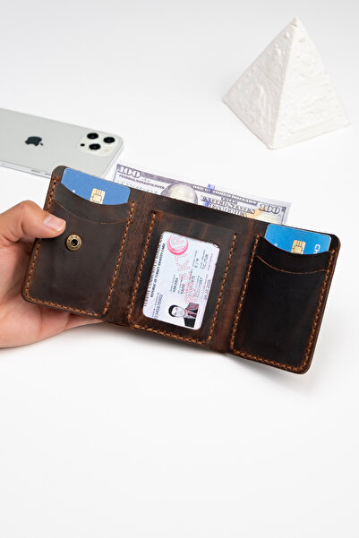 Niki Leather Δερμάτινη θήκη για πορτοφόλι Ramos σε Tan χρώμα