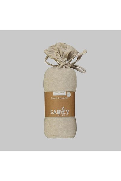 Sarev Medulas Dark Beige Single 100*200 cm 50% Cotton-50% Modal Fitted Sheet