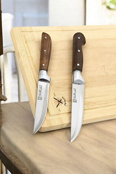 SürLaz Mutfak Bıçak Seti 2 Parça Sebze Bıçağı Ultra Keskin Meyve Bıçağı