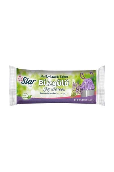 FİGANLAR 3 Pieces Lavender - Lemon - Strawberry Scented Drawstring Garbage Bag Medium Size 120 gr 55x60 cm