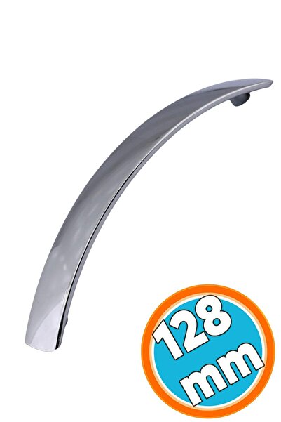 NZB Mobilya Mutfak Dolabı Çekmece Dolap Kapak Kulpu Kulbu Krom 128 mm Metal Kulp