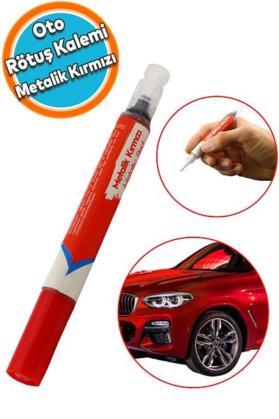 NZB Auto Touch up Pen 5ml Car Body Bumper Scratch Remover Brush Refurbishment Metallic Red Color Paint