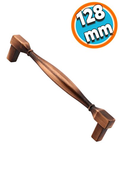 NZB Mobilya Kulp Mutfak Dolabı Çekmece Dolap Kulpları Kapak Kulpu Kulbu Antik Bakır 128 mm Metal