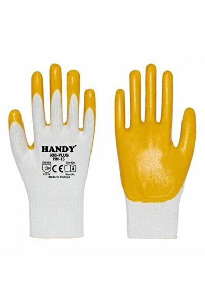 Handy Hn-15 Nitril Kaplama Sarı Iş Sanayi Eldiveni 10/xl 1 Çift