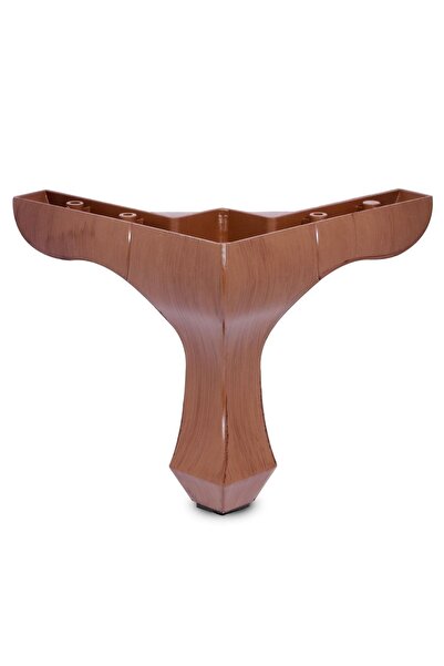 NZB Mobilya Kanepe Sehpa Puf Koltuk Ayağı 14 Cm Kahve Baza Ayak