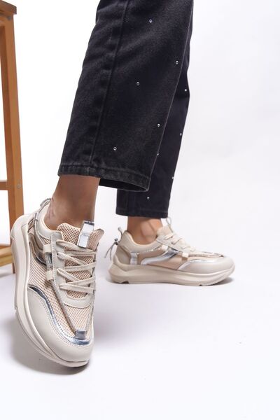 Riccon Pydnida Women's Sneakers0012435 Beige