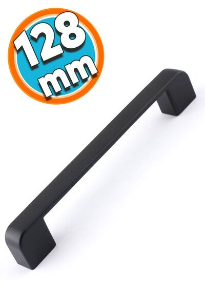 NZB Mobilya Banyo Mutfak Dolabı Çekmece Dolap Kapak Kulpu Kulbu Siyah 128 mm ...