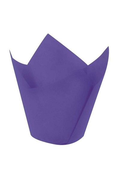 BENS Set of 200 Purple Tulip Muffin Cupcake Mini Cake Capsules