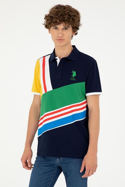 U.S. Polo Assn. ΒΑΣΗ. Ανδρικό μπλουζάκι Polo Navy Blue - DMLS