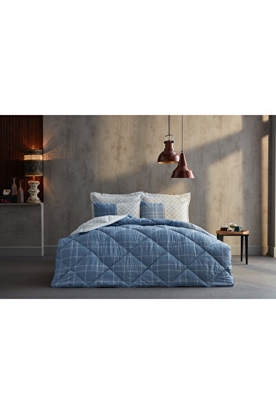 Doqu Home Polycotton Comforter Uyku Seti Vogy Tek Kişilik - Mavi
