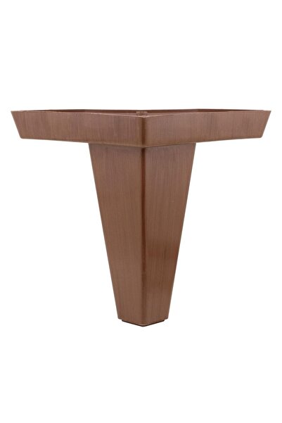 NZB Mobilya Kanepe Sehpa Puf Koltuk Ayağı Kahverengi Baza Ayak 14 Cm