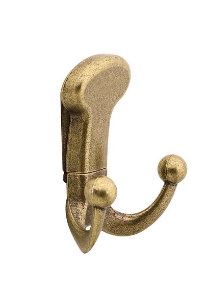NZB Antique Yellow Metal - Furniture Cloakroom Wall Hanger and Wardrobe Clothes Rack