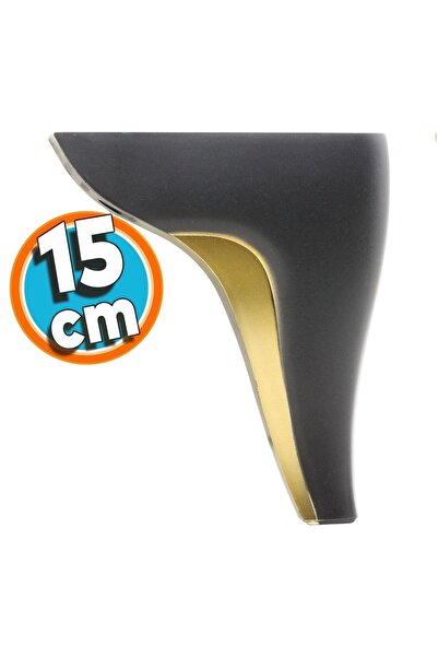 NZB Mobilya Kanepe Yatak Sehpa Tv Ünitesi Baza Koltuk Ayağı Siyah Renk 15 Cm ...