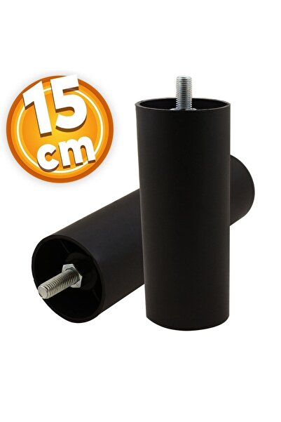 NZB Gizli Mobilya Kanepe Sehpa Tv Ünitesi Koltuk Orta Destek Ayağı 15 Cm Siya...