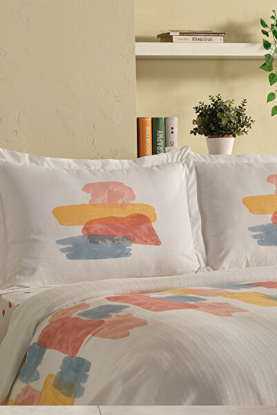 Doqu Home Lara Pike Takımı Ramos Çift Kişilik - Beyaz