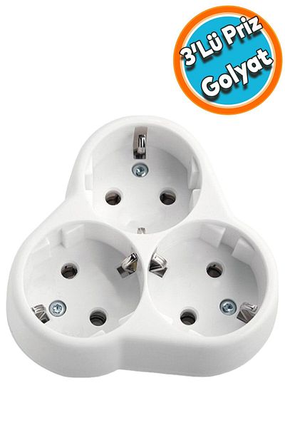 NZB Golyat 3-Piece Group Socket Plug Socket Grounded Multiple Coupler Wireless Triangle