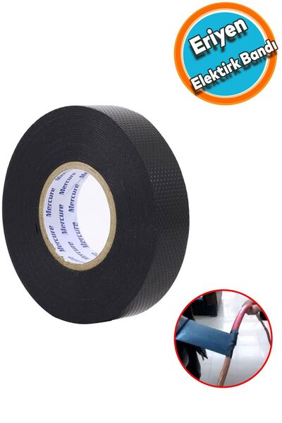 NZB Eriyen Bant Su Altı Kablo Elektrik Elektrikçi Su Yalıtım İzolasyon Sızdırmaz Bandı 19x0,8x5 Metre