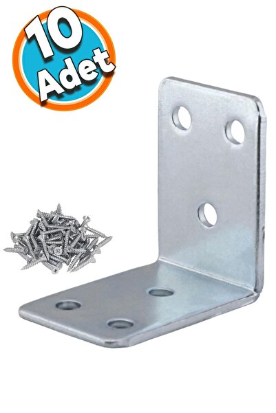 NZB Mobilya Dolap Köşe Bağlantı Sabitleme L Demir Köşebent Gönye 45x45x30 mm ...