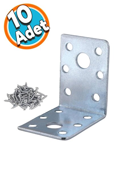 NZB Mobilya Dolap Köşe Bağlantı Sabitleme L Demir Köşebent Gönye 50x50x35 mm ...