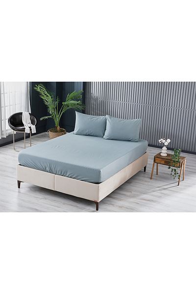 Doqu Home Green Double Colorful Fitted Bed Sheet