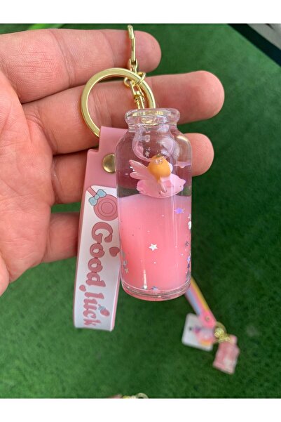 Meyra Accessories yeni lüx içi sulu unicorn figürlü anahtarlık çanta aksesuarı biberonlu fincanlı damacanalı rengarenk