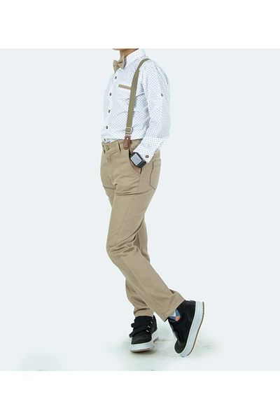 yns coolstar 4-Piece Set with Bow Tie for Boys - Pants, Shirts and Slippers