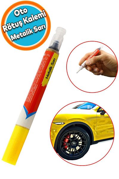 NZB Auto Touch Up Pen 5ML Car Body Bumper Scratch Remover Brush Renovation Metallic Yellow Color Paint